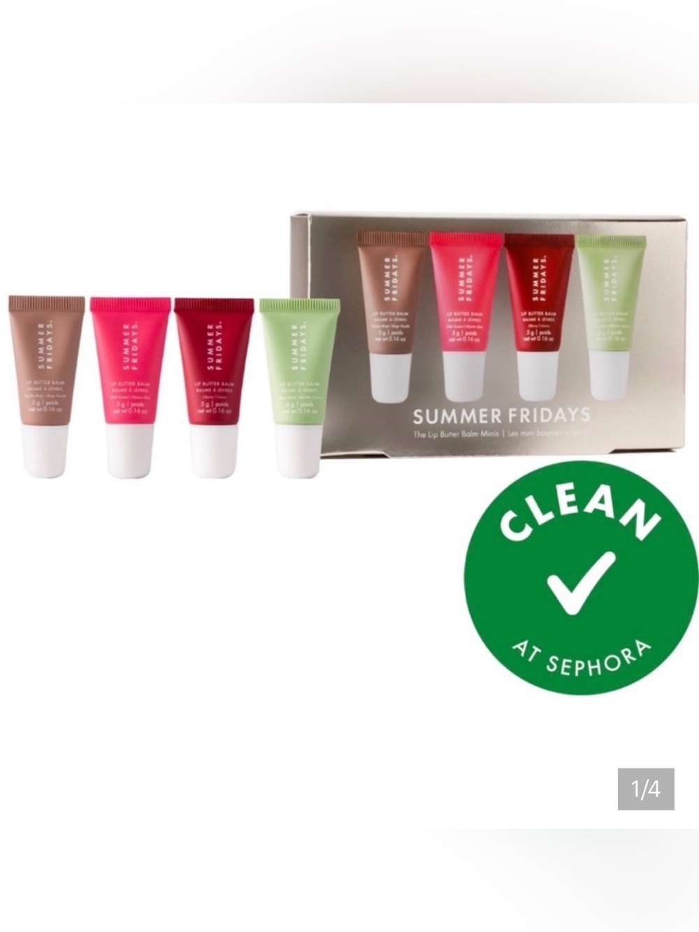 Summer Fridays The Mini Lip Butters set NIB Limited Edition